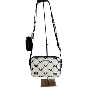 Karl Lagerfeld White and Black Crossbody Bag